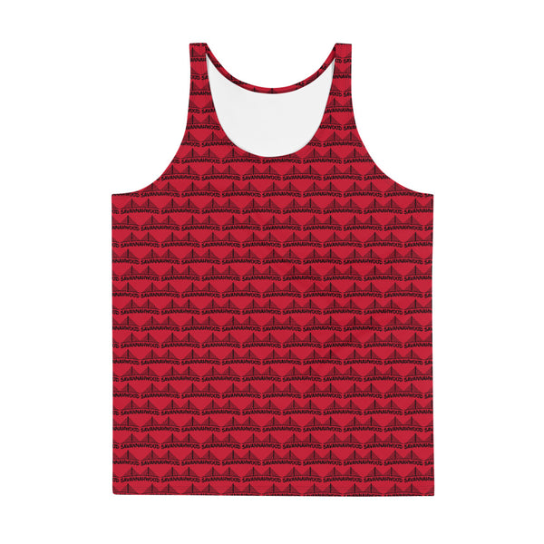 Unisex Tank Top Red and Black - SAVANNAHWOOD