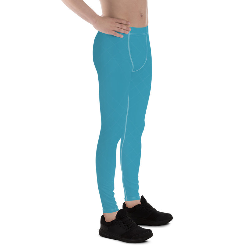 Teal Blue Men's Leggings - SAVANNAHWOOD