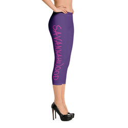 Savannahwood Purple Capri Leggings - SAVANNAHWOOD