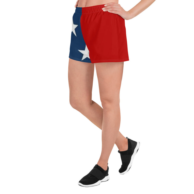 Women's Athletic Short Shorts Stars and Stripes - SAVANNAHWOOD