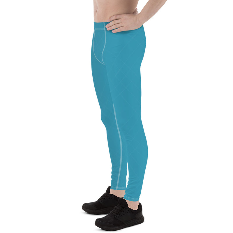 Teal Blue Men's Leggings - SAVANNAHWOOD