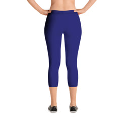 Savannahwood Navy Blue Capri Leggings - SAVANNAHWOOD