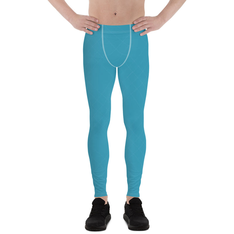 Teal Blue Men's Leggings - SAVANNAHWOOD