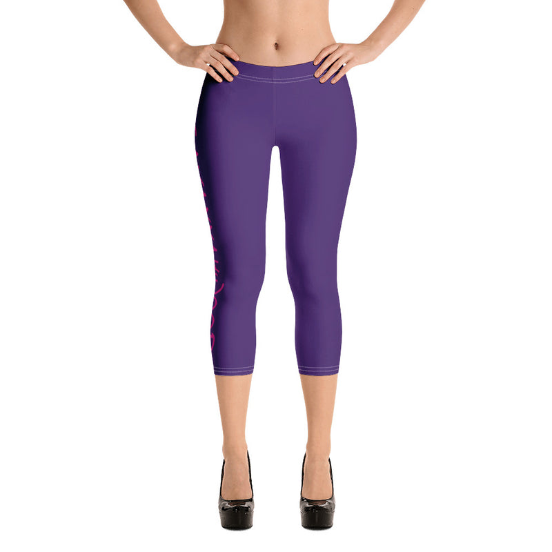 Savannahwood Purple Capri Leggings - SAVANNAHWOOD