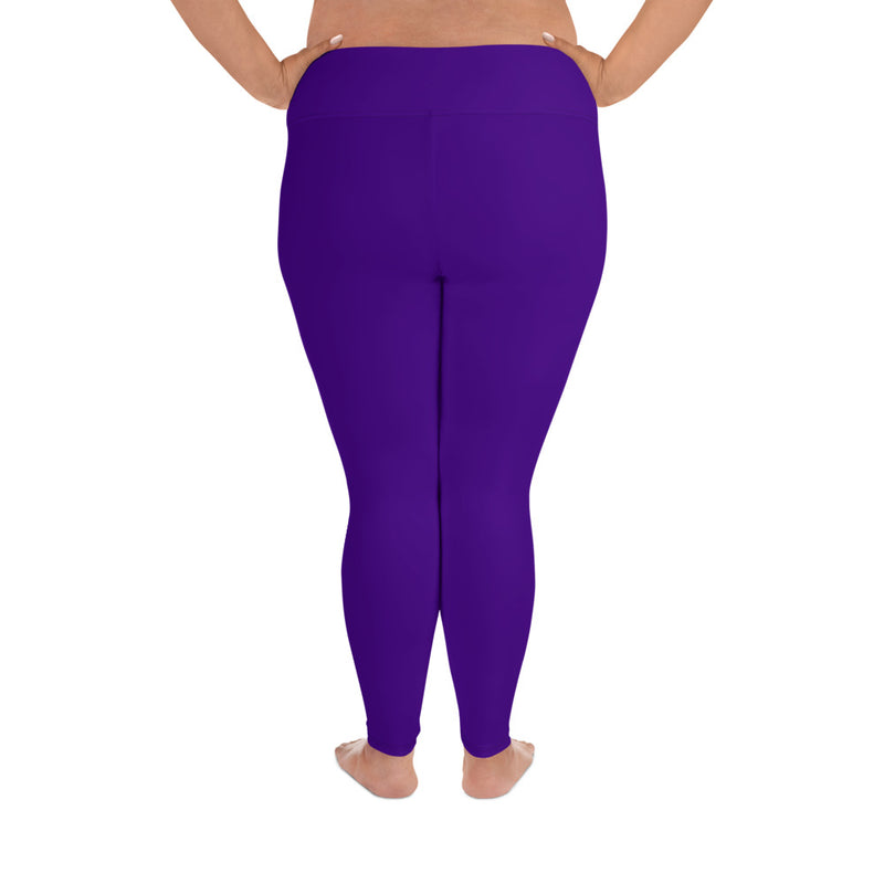 Plus Size Leggings Purple - SAVANNAHWOOD