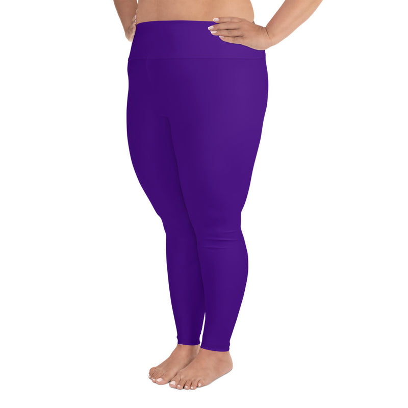 Plus Size Leggings Purple - SAVANNAHWOOD