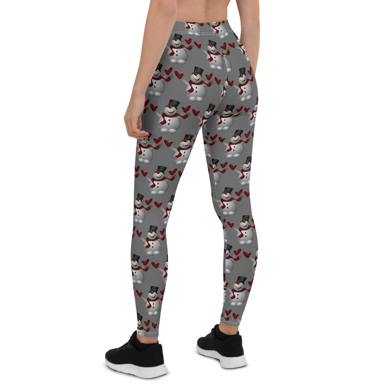 Leggings Snowman Gray - SAVANNAHWOOD