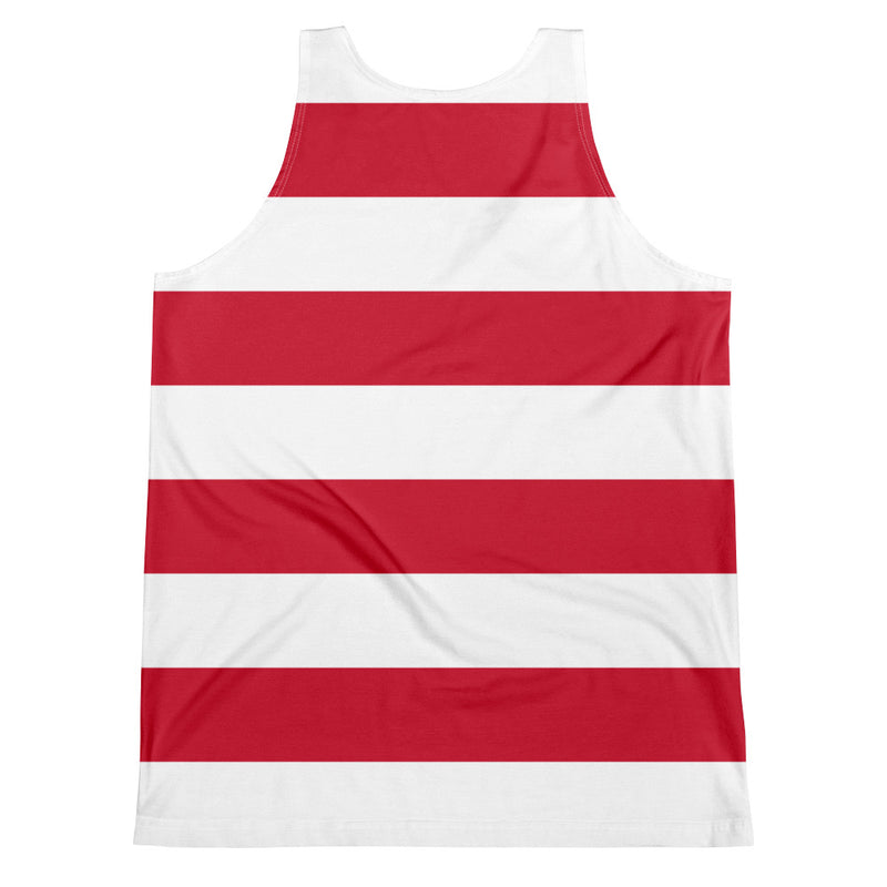 Unisex Tank Top Red and White - SAVANNAHWOOD