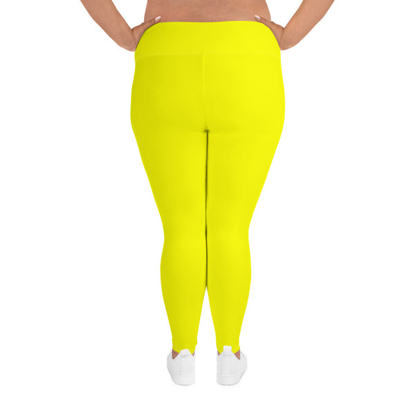 Plus Size Leggings Lemon - SAVANNAHWOOD