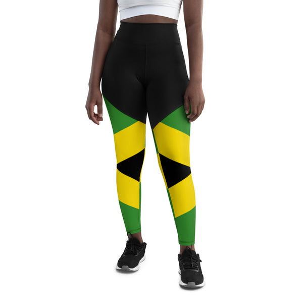 Sports Leggings Jamaican Jam - SAVANNAHWOOD