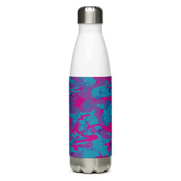 Stainless Steel Water Bottle Teal, Purple and Hot Pink - SAVANNAHWOOD