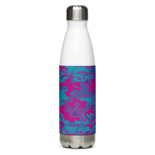 Stainless Steel Water Bottle Teal, Purple and Hot Pink - SAVANNAHWOOD