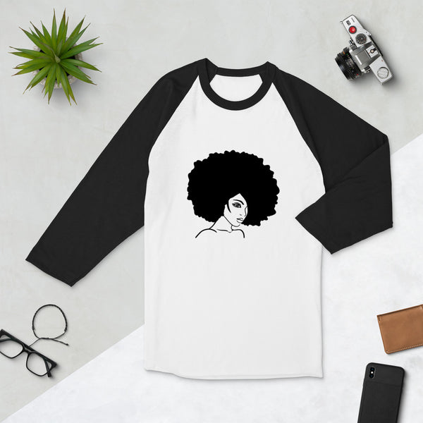 3/4 sleeve raglan shirt Afro - SAVANNAHWOOD