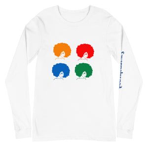 Unisex Long Sleeve Tee Afros - SAVANNAHWOOD