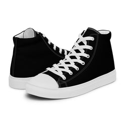 Women’s high top canvas shoes Black - SAVANNAHWOOD