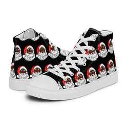 Women’s high top canvas shoes Santa Black - SAVANNAHWOOD